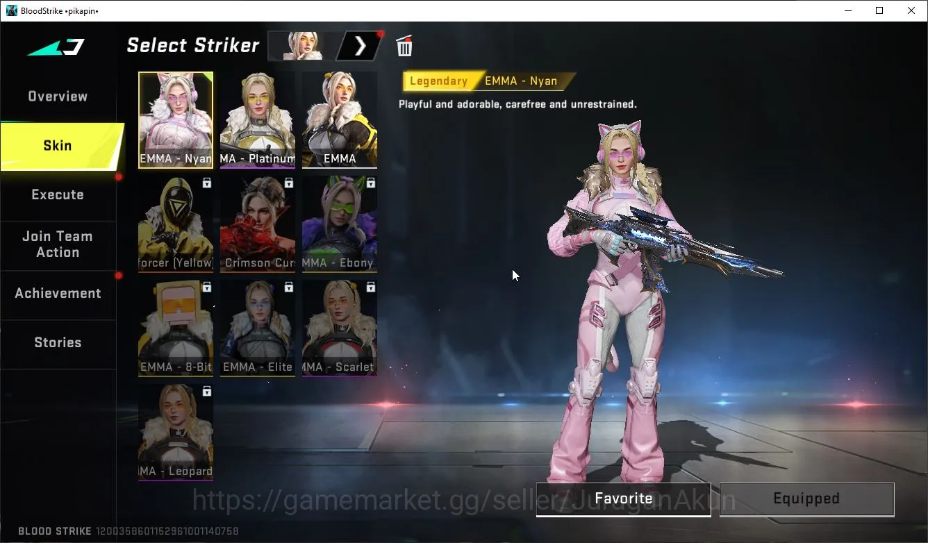 Blood Strike Accounts Asia|1 ETERNAL (AK47-Overload)| Collab(Ran-AOT,M70 image 5