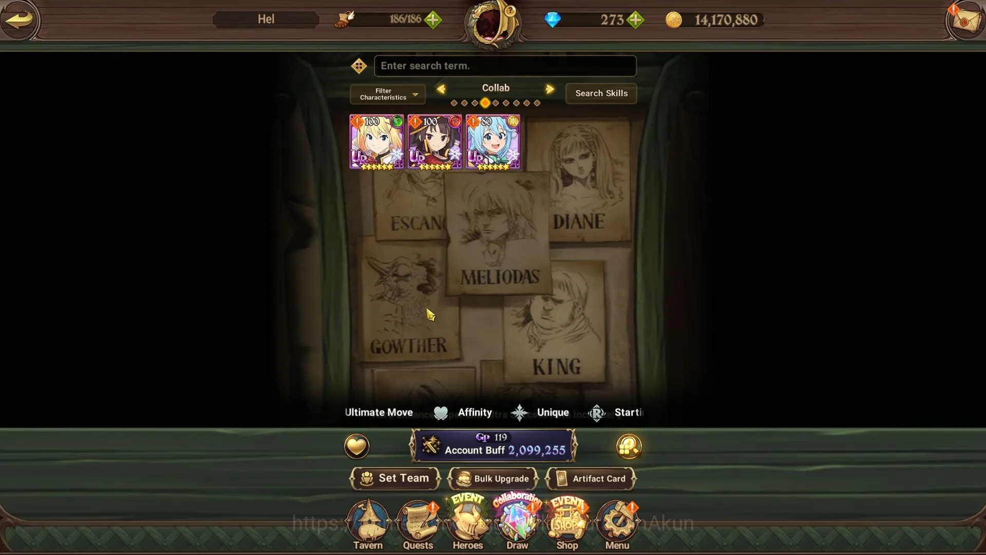 The Seven Deadly Sins: Grand Cross Accounts Global|2M CC|1 LR + 3 UR + Blessing Collabs + 258  image 4