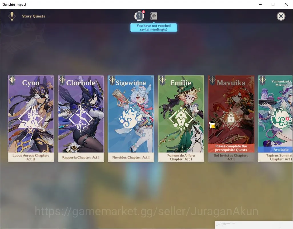 Genshin Impact Accounts ASIA|AR 56|12 Limited+7[5* Weapon]|Raiden C1,Neuvi image 13