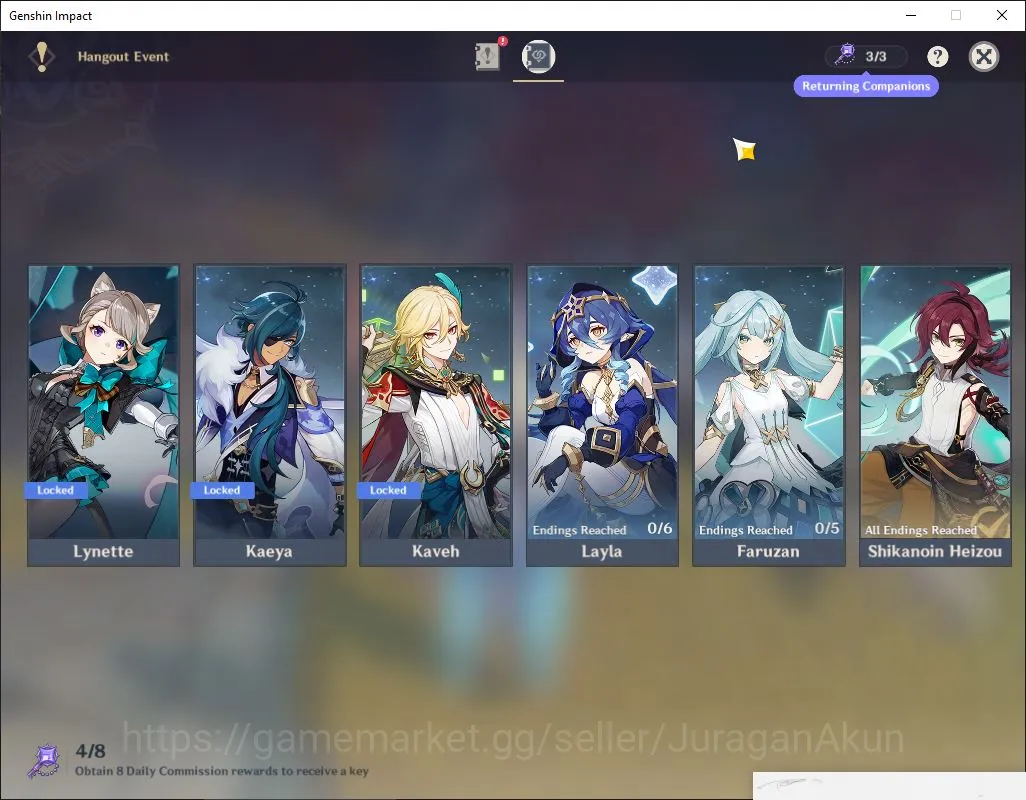 Genshin Impact Accounts ASIA|AR 56|12 Limited+7[5* Weapon]|Raiden C1,Neuvi image 14