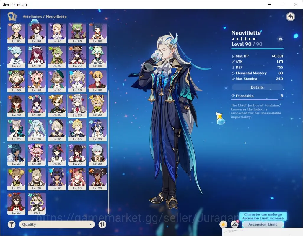 Genshin Impact Accounts ASIA|AR 56|12 Limited+7[5* Weapon]|Raiden C1,Neuvi image 4
