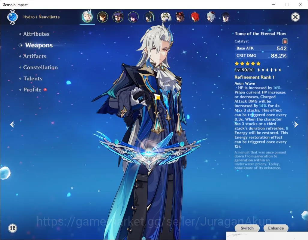 Genshin Impact Accounts ASIA|AR 56|12 Limited+7[5* Weapon]|Raiden C1,Neuvi image 6