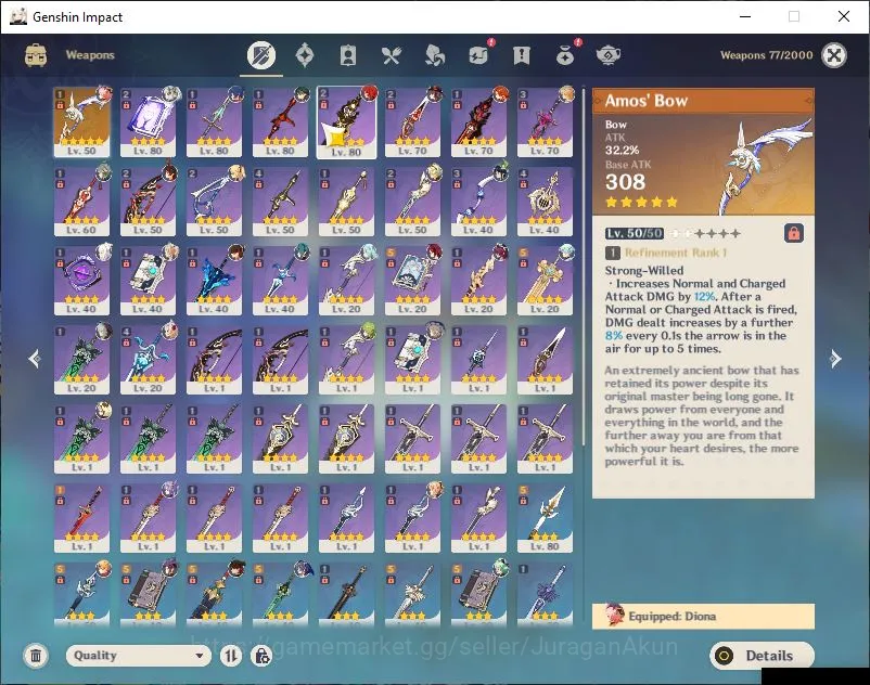 Genshin Impact Accounts Mid Game ASIA|AR 55| 6 Limited+1 [5 Star's Weapon] | Mavuika,Nahida,Hu Tao,Alhaitham,Xiao,Venti |MC 3