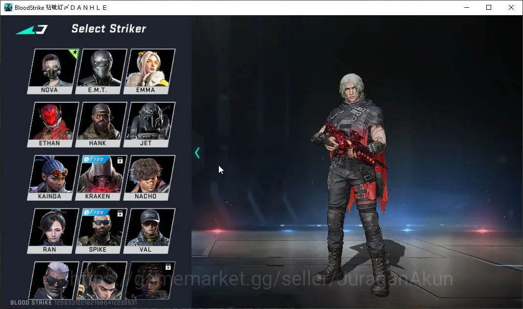 Blood Strike Accounts Mid-Tier Asia|ETERNAL SCAR-Dominator|Limit RPK-Vermilion|Ultra FN2000 +Collab Eva MCX|Many 3