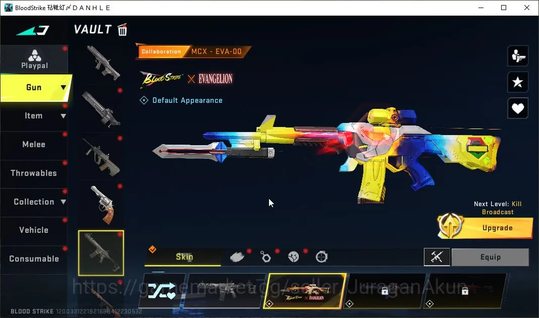 Blood Strike Accounts Mid-Tier Asia|ETERNAL SCAR-Dominator|Limit RPK-Vermilion|Ultra FN2000 +Collab Eva MCX|Many 5