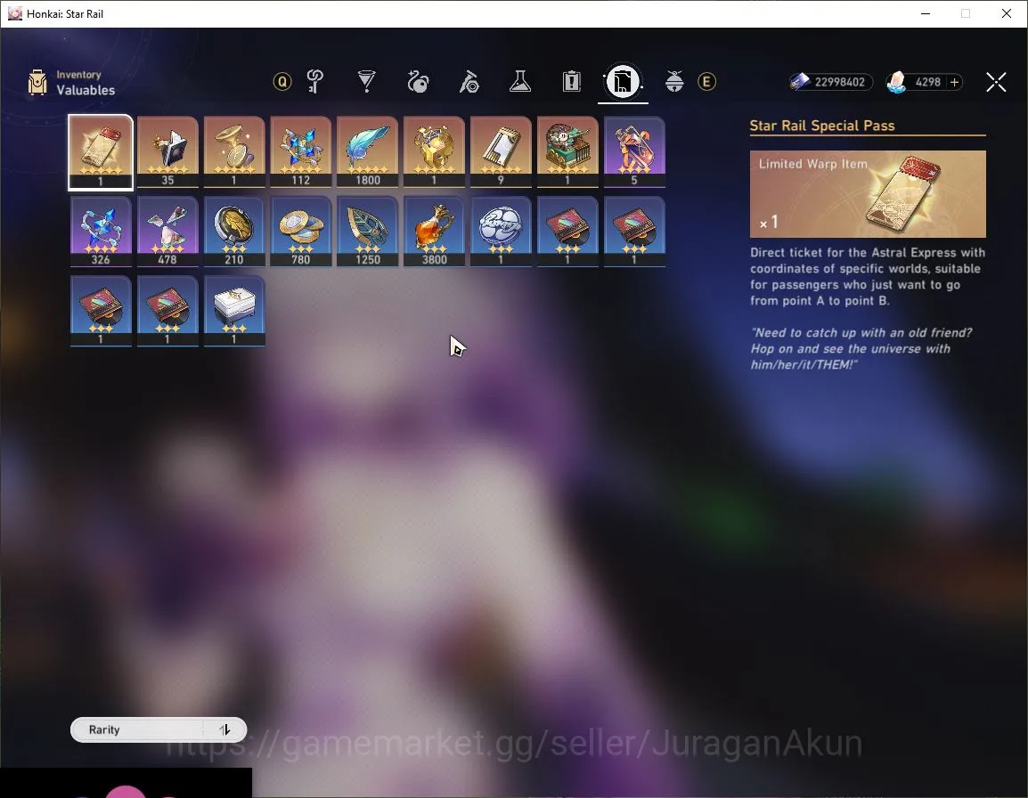 Honkai Star Rail Accounts Mid Game ASIA|TL70| 9 Limited |[Castorice+Sign,Hyacine+Sign,Yunli+Sign,The 2