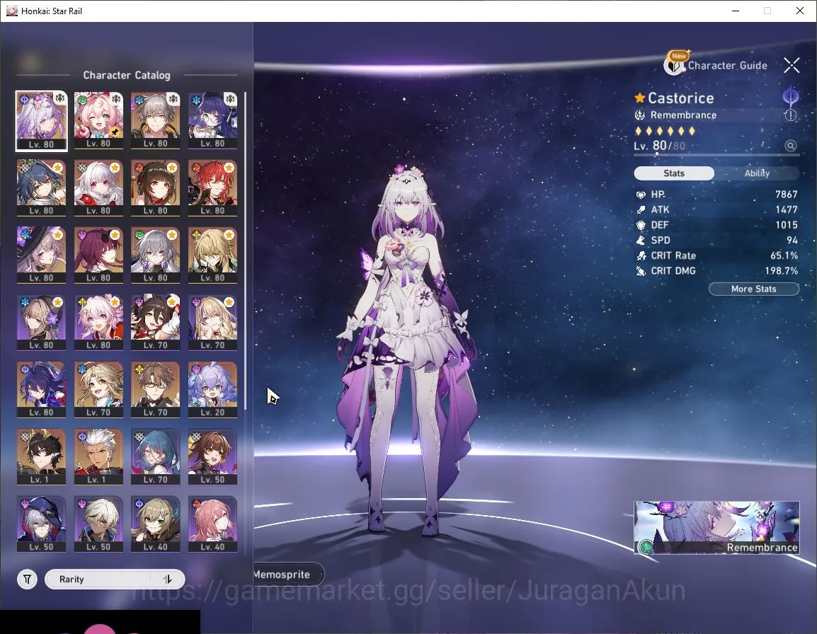 Honkai Star Rail Accounts Mid Game ASIA|TL70| 9 Limited |[Castorice+Sign,Hyacine+Sign,Yunli+Sign,The 3