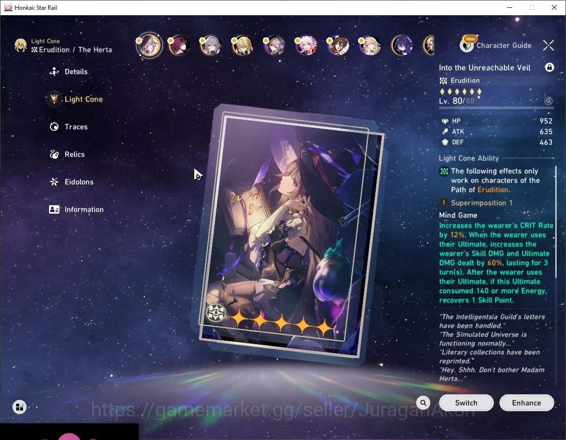 Honkai Star Rail Accounts Mid Game ASIA|TL70| 9 Limited |[Castorice+Sign,Hyacine+Sign,Yunli+Sign,The 7