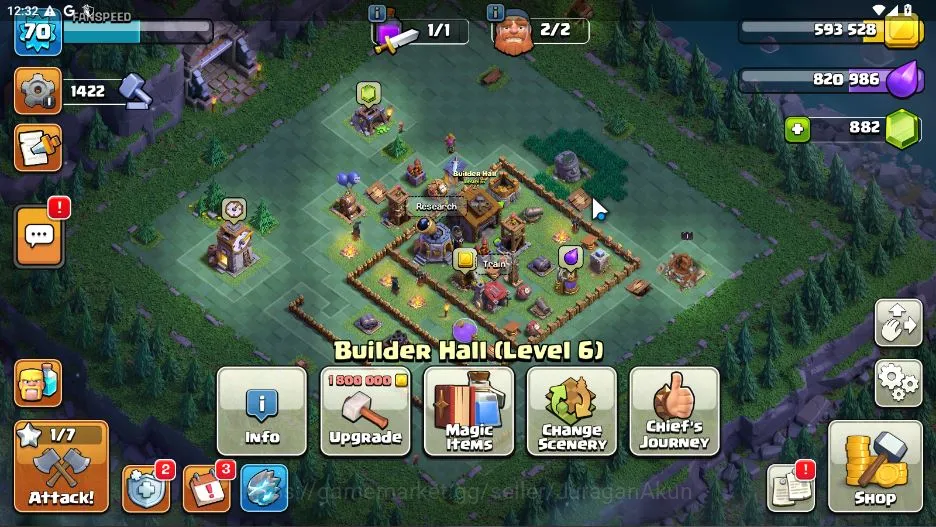 Clash of Clans Accounts TH13 -BH 6|LV 70|Limited Skin|HH 7|BK 26,AQ 21,GW  image 4