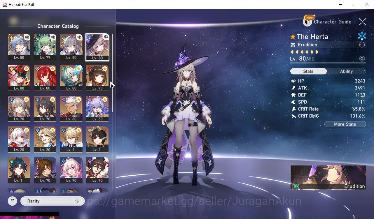 Honkai Star Rail Accounts ASIA |TL 68|10 Limited |[The Herta+Sign,Sunday,Huo image 2