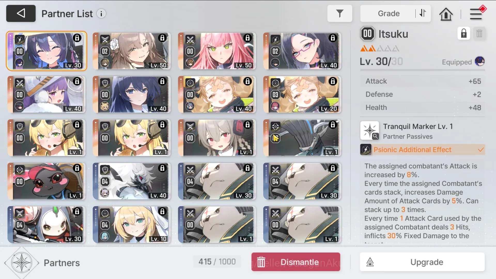 Chaos Zero Nightmare Accounts GLOBAL Lv42|7 SSR(Chizuru+Sign,Rin,Yuki,Khalipe)10SR(TressaM4,ReiM6,NiaM1)4,5K 5