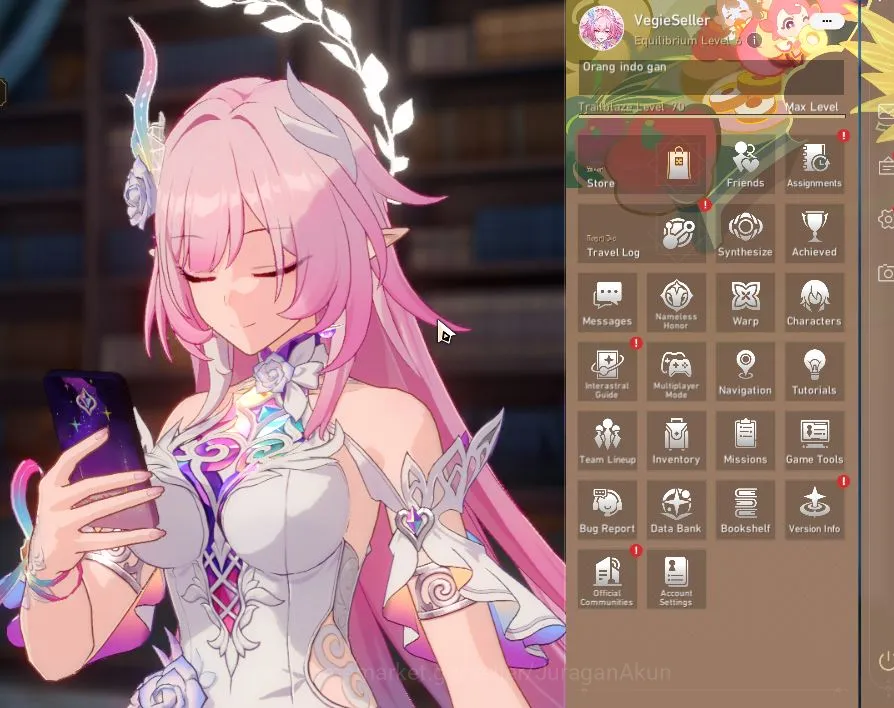 Honkai Star Rail Accounts ASIA|TL 70|20 Limit|[Archeron E1+,The Herta,Cyrene image 1