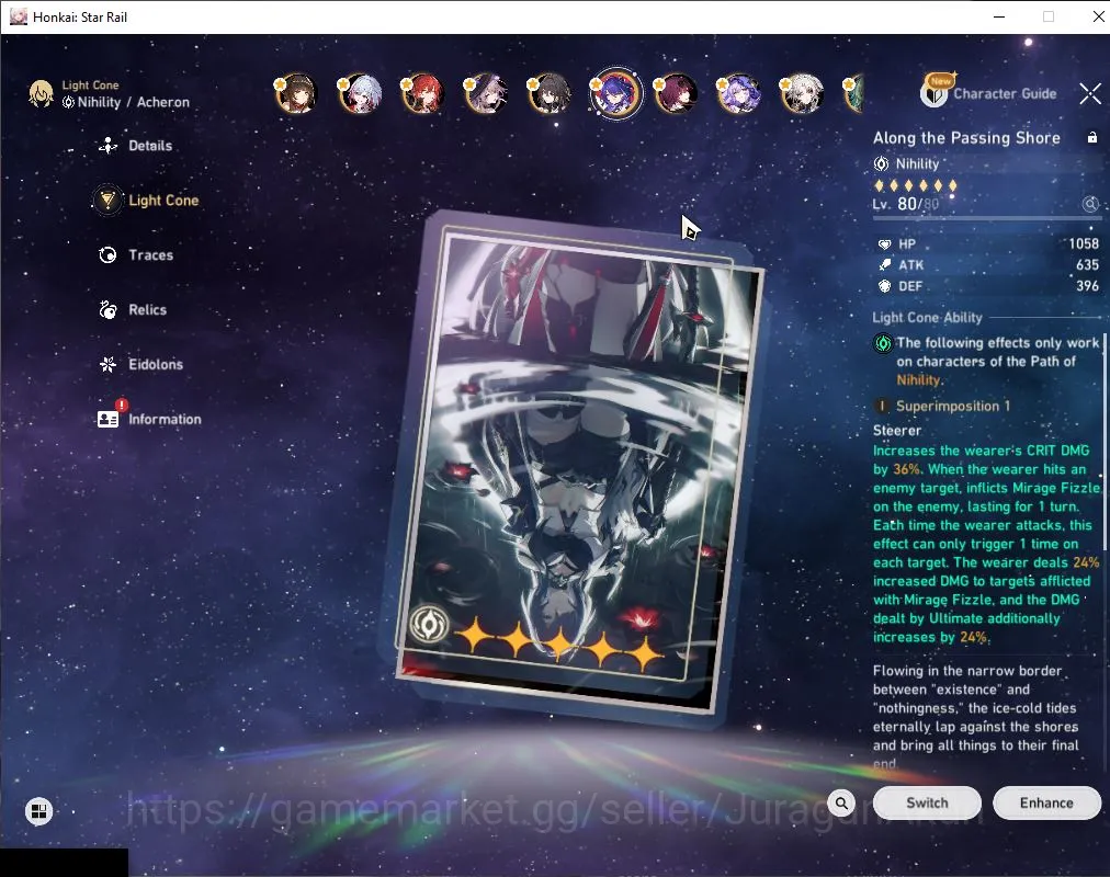 Honkai Star Rail Accounts ASIA|TL 70|20 Limit|[Archeron E1+,The Herta,Cyrene image 11