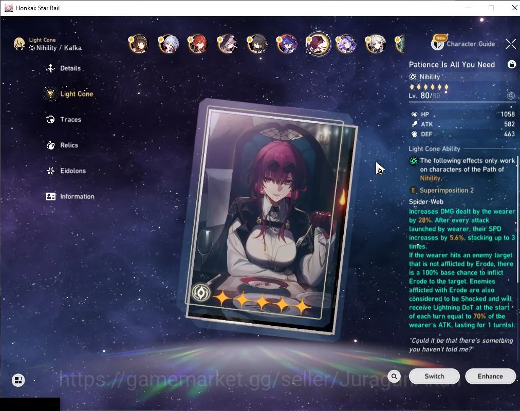 Honkai Star Rail Accounts ASIA|TL 70|20 Limit|[Archeron E1+,The Herta,Cyrene image 12