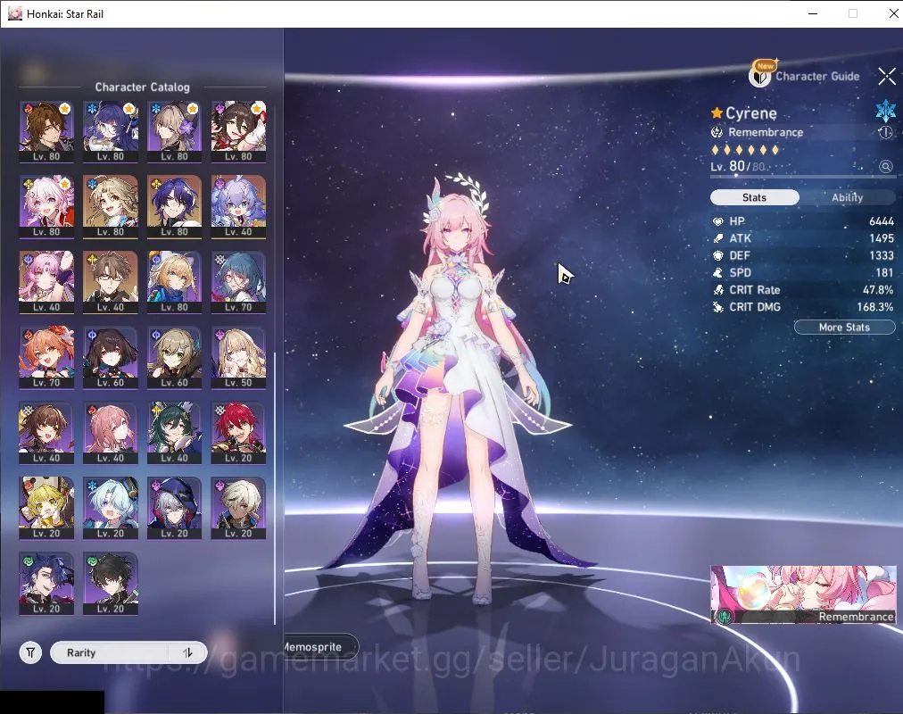 Honkai Star Rail Accounts ASIA|TL 70|20 Limit|[Archeron E1+,The Herta,Cyrene image 4