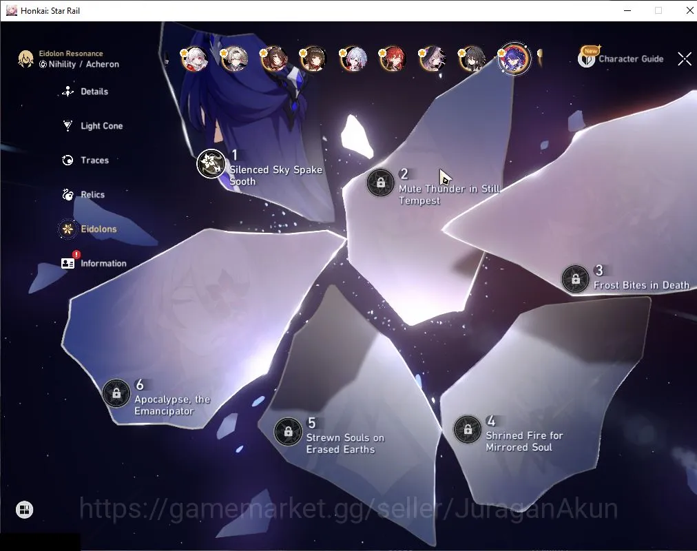 Honkai Star Rail Accounts ASIA|TL 70|20 Limit|[Archeron E1+,The Herta,Cyrene image 6