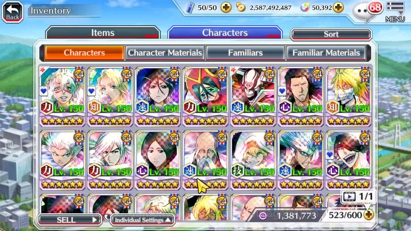 Bleach: Brave Souls Accounts [GLOBAL]50k Orb|Ichigo 8th, Rukia 10th, Gremmy 9th image 5