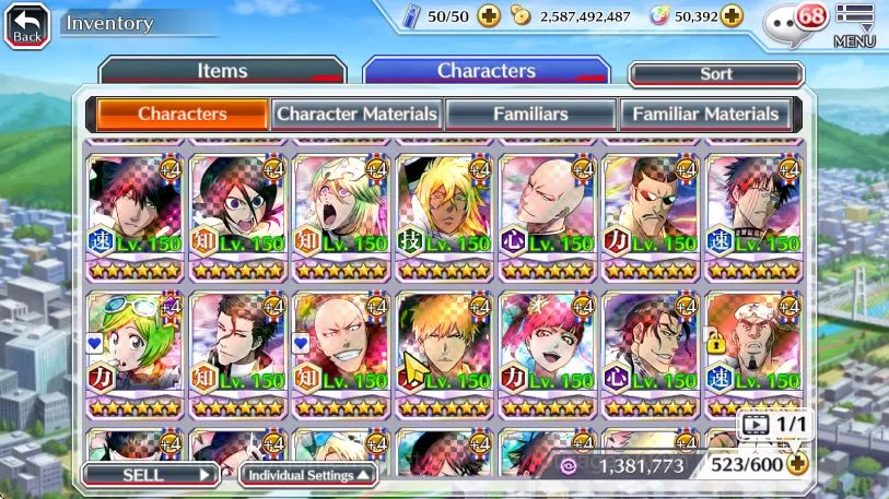 Bleach: Brave Souls Accounts [GLOBAL]50k Orb|Ichigo 8th, Rukia 10th, Gremmy 9th image 6