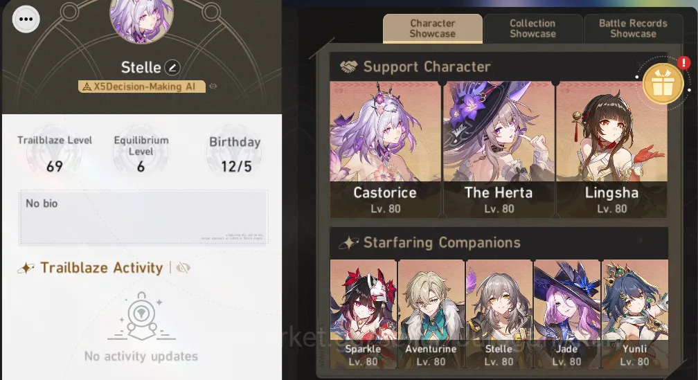 Honkai Star Rail Mid Game ASIA [TL69] 9 Limited (Castorice+Sign, Jade+Sign,  image 1
