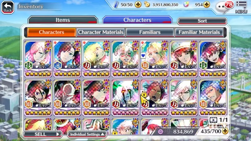 Bleach: Brave Souls Accounts High-End [GLOBAL]All Fresh Story|3 MT(Rangiku,Noel,Ninny)|12 Char5/5|Ichigo 8th,Ichigo 4