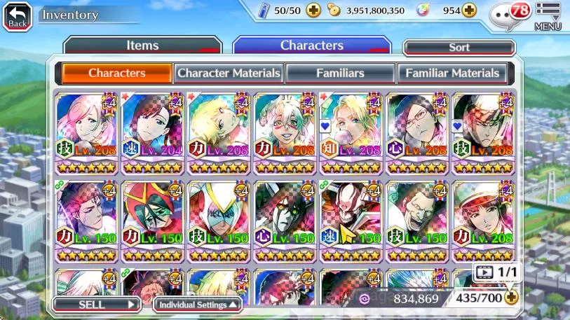 Bleach: Brave Souls Accounts High-End [GLOBAL]All Fresh Story|3 MT(Rangiku,Noel,Ninny)|12 Char5/5|Ichigo 8th,Ichigo 6