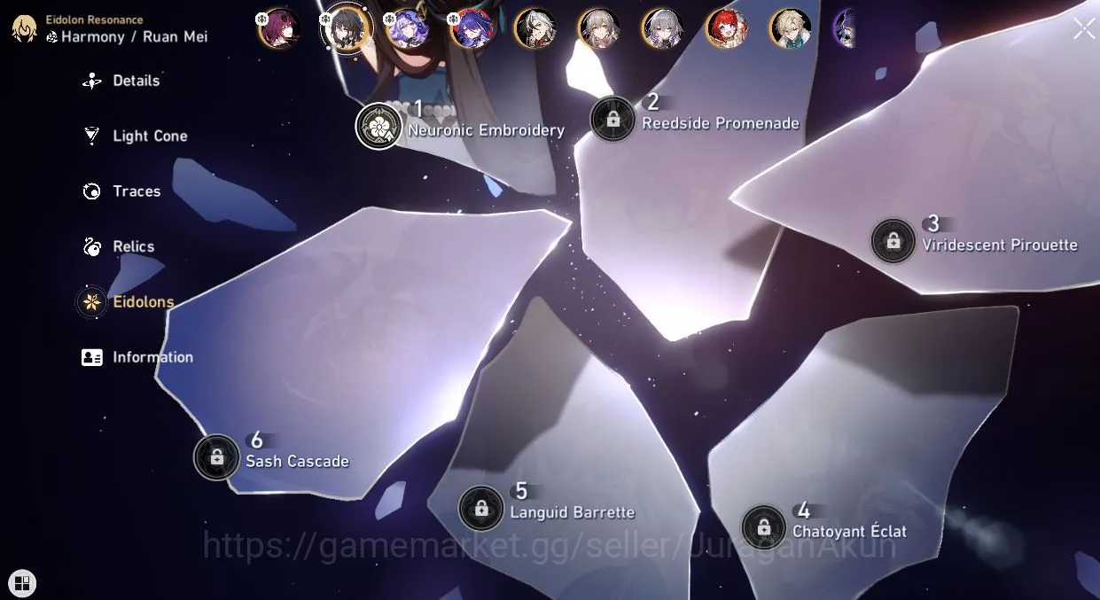 Honkai Star Rail Accounts Mid Game Asia [TL70] 8 Limited 5