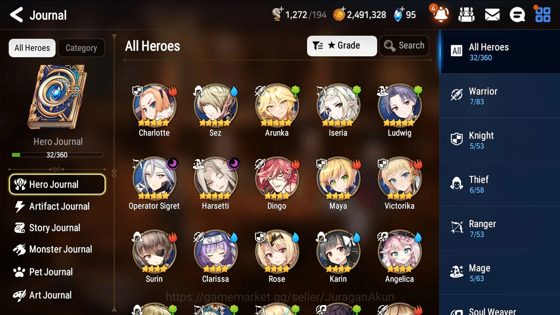 Epic Seven Accounts Global Unveriv|3ML(Harsetti,Vildred,Sigret)32Char| image 3