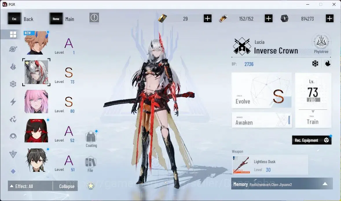 Punishing: Gray Raven Accounts ASIA | Lv53|[S Lucia IC+Sign,S Parhelion,S Lucia C image 3