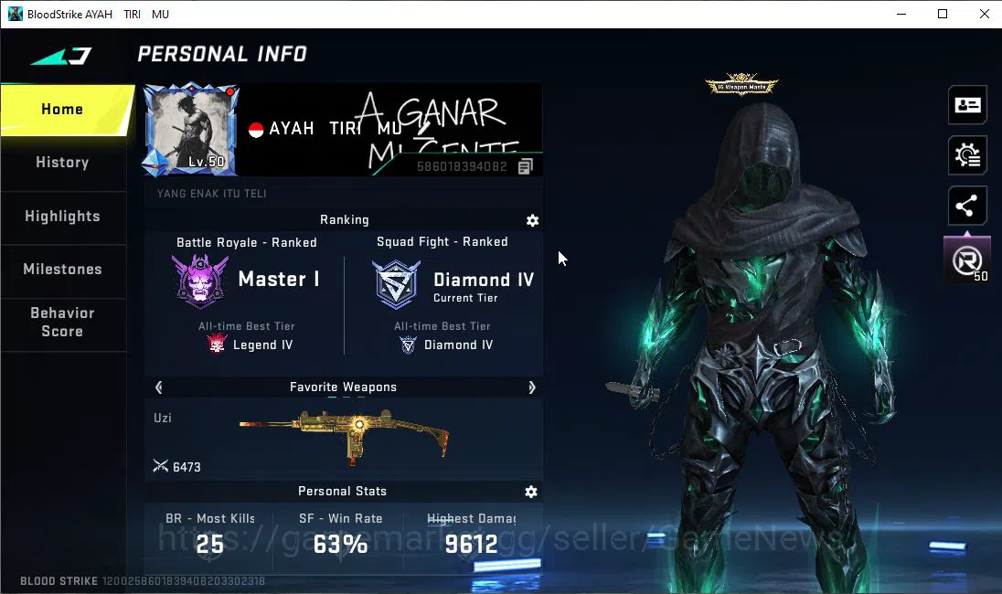 Blood Strike Accounts ASIA|ETERNAL KRAKEN - Void Cloak|18 ULTRA[M4A1,Vec image 2