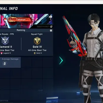 Blood Strike Accounts Collab Skin ASIA|Collab Striker:Zero-Levi:Battle-Hardened[AOT Series 2]|2 Ultra & 14 Legendary