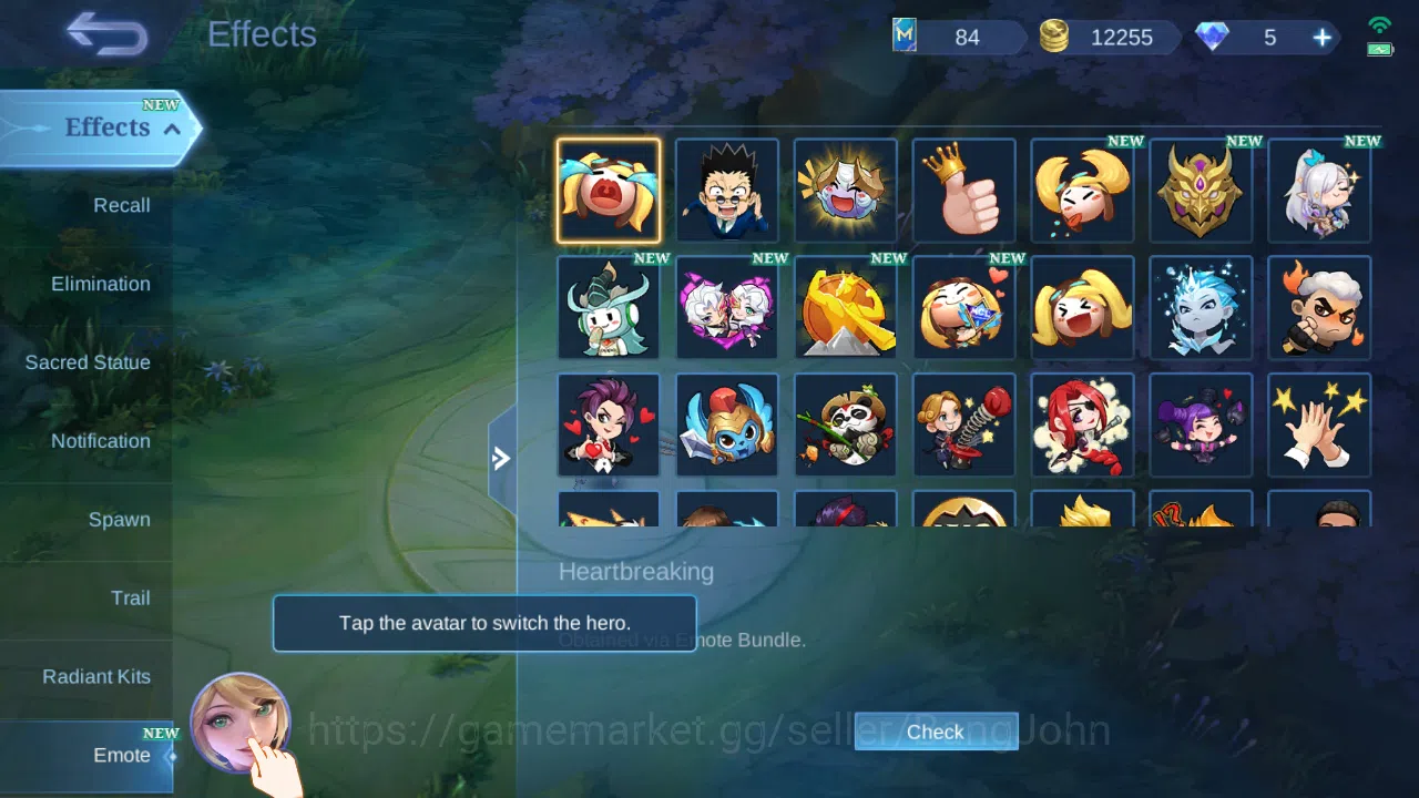 Mobile Legends: Bang Bang Accounts Others Hero 112 | Skin 210 | Legend Franco | Prime Claude | Luckybox Selena | Sparkle 13