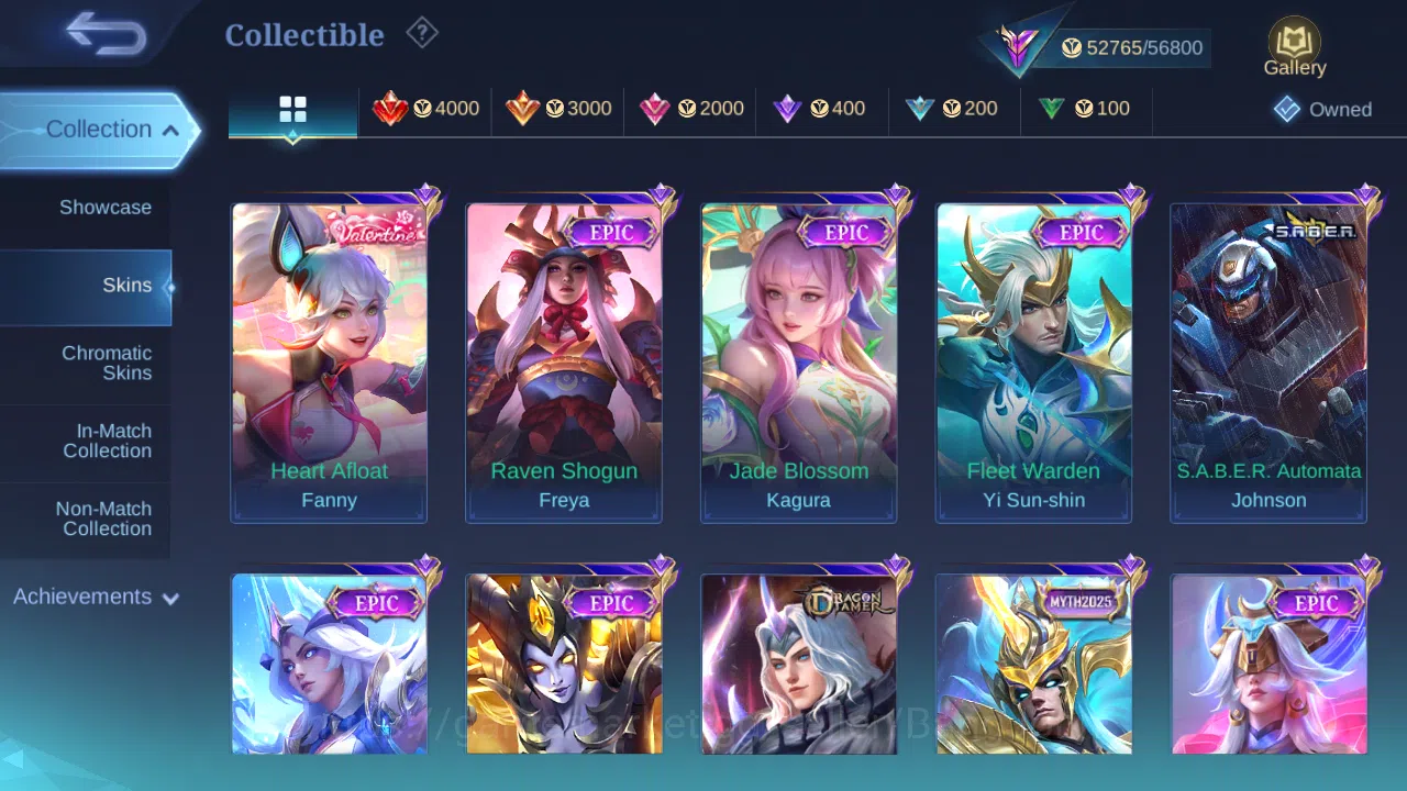 Mobile Legends: Bang Bang Accounts Others Hero 112 | Skin 210 | Legend Franco | Prime Claude | Luckybox Selena | Sparkle 7