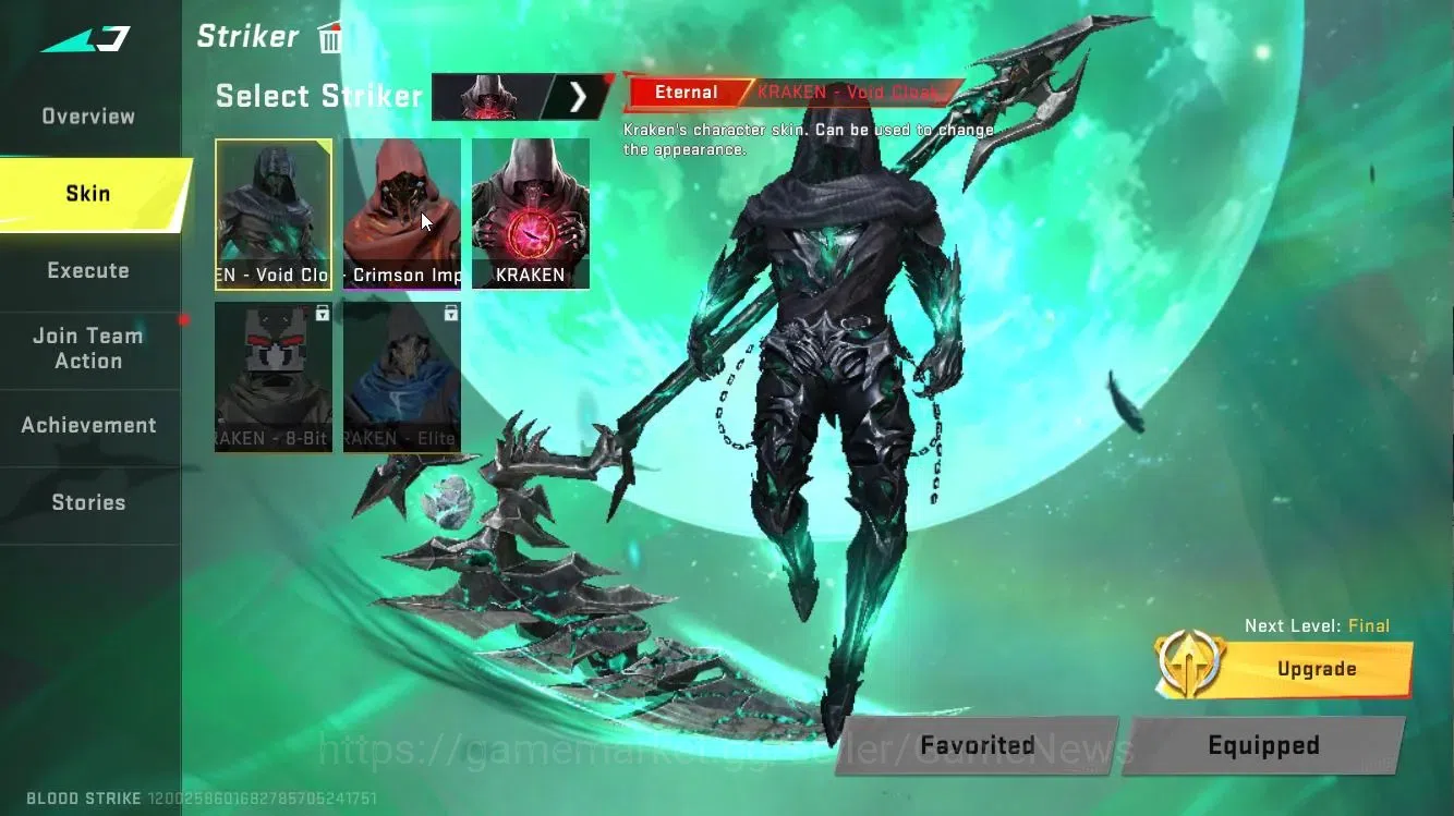 Blood Strike Accounts ASIA|2 ETERNAL[KRAKEN-VoldCloak,DEagle]+Collab BLE image 3