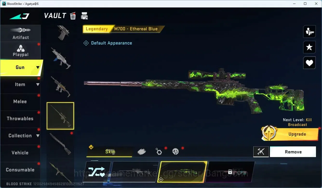 Blood Strike Accounts ASIA | BLEACH Byakuya Striker | EVA MCX Gun | 6 Le image 7