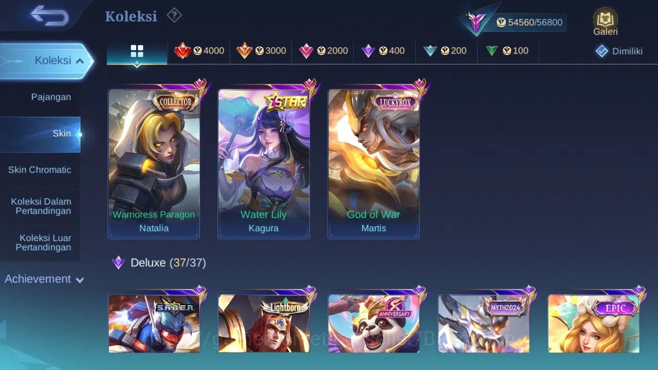 Mobile Legends: Bang Bang Accounts Hero 98 Skin 203 | KOF Karina | Sanrio Floryn | An image 3