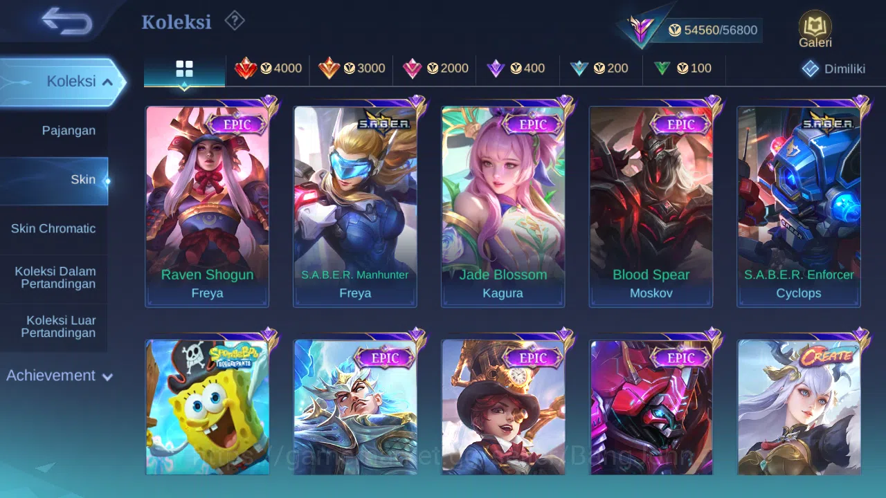 Mobile Legends: Bang Bang Accounts Hero 98 Skin 203 | KOF Karina | Sanrio Floryn | An image 6