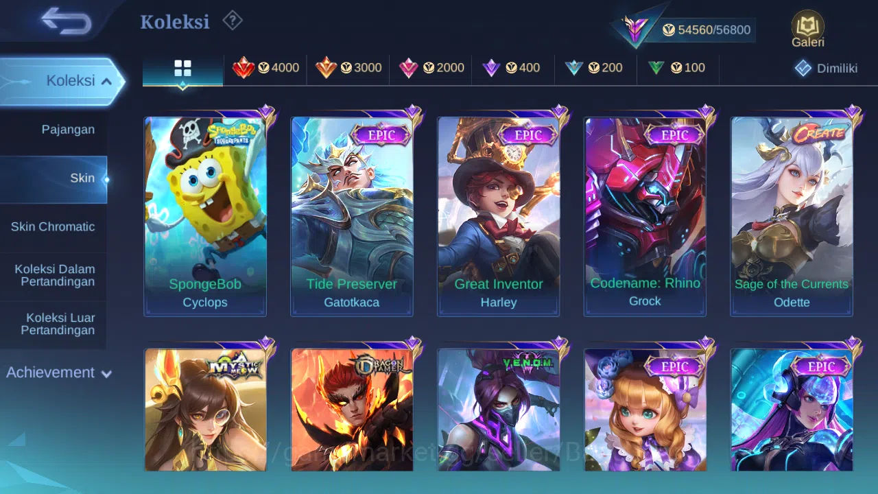 Mobile Legends: Bang Bang Accounts Hero 98 Skin 203 | KOF Karina | Sanrio Floryn | An image 7