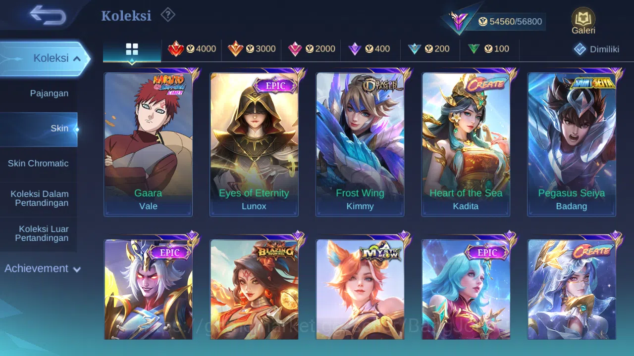 Mobile Legends: Bang Bang Accounts Hero 98 Skin 203 | KOF Karina | Sanrio Floryn | An image 9