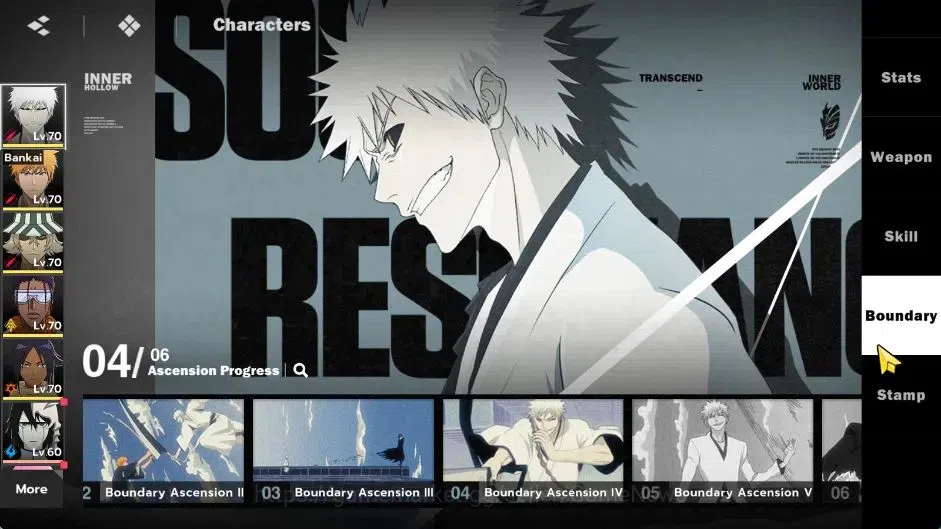 BLEACH: Soul Resonance Accounts NuverseSEA|LV 55|7 SSR [(Ichigo Inner Hollow B4,Ic image 5