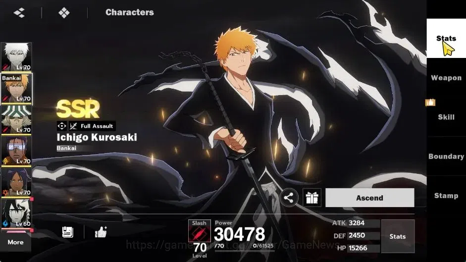 BLEACH: Soul Resonance Accounts NuverseSEA|LV 55|7 SSR [(Ichigo Inner Hollow B4,Ic image 7