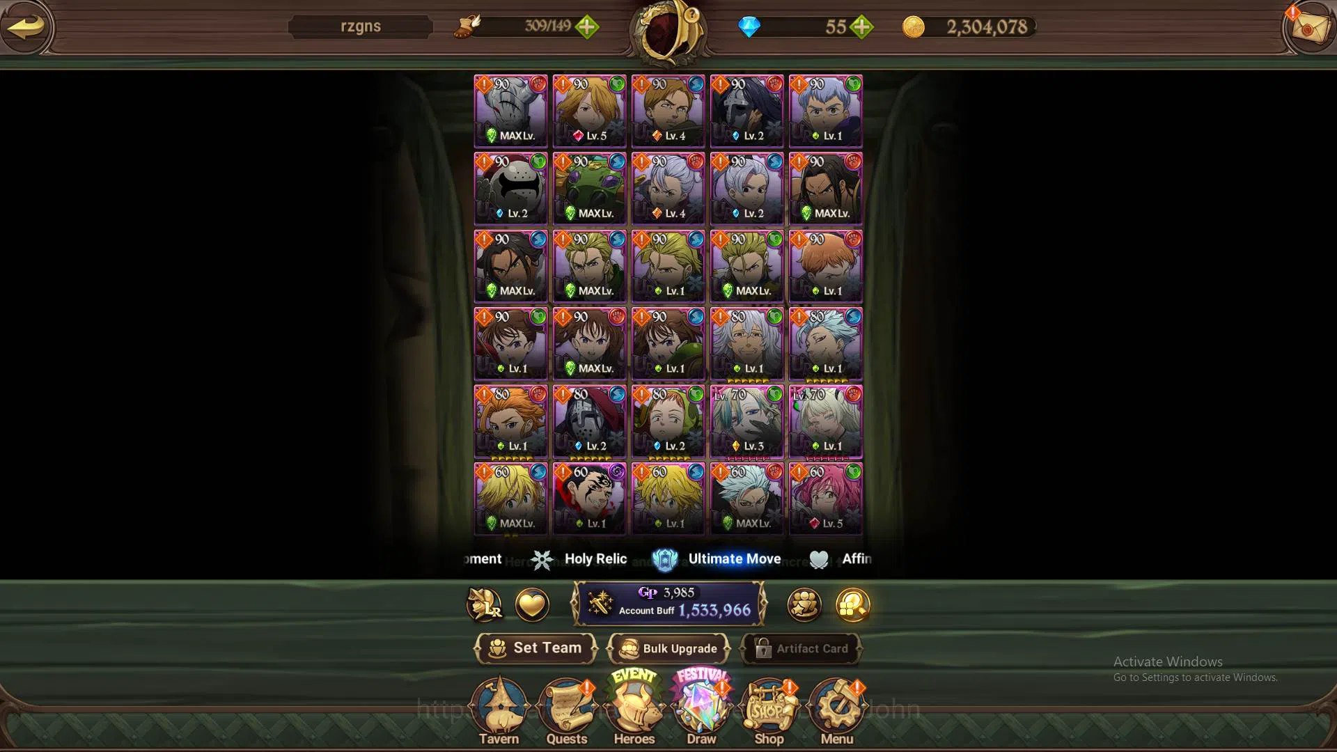 The Seven Deadly Sins: Grand Cross Accounts Others GLOBAL|1.5M CC|UR Salos 3/6,Sabunak,OppressorDK,DKMeliodas,more detail 9