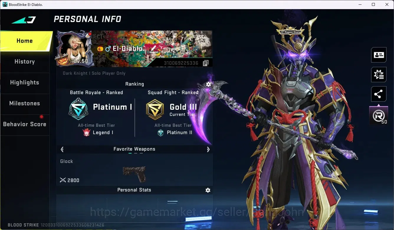 Blood Strike Accounts ASIA|2 Ultra Melee DualBlades-Winter's Edge&Scythe image 1