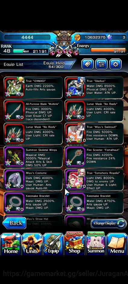 Grand Summoners Accounts Global|Rank 48|12 Ascend|S EmiyaTW,S MiyuTW,SG Roy image 4