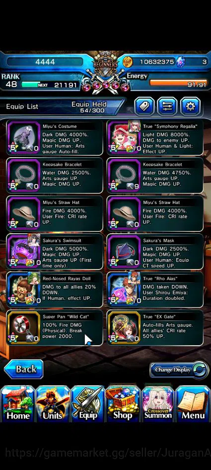 Grand Summoners Accounts Global|Rank 48|12 Ascend|S EmiyaTW,S MiyuTW,SG Roy image 5