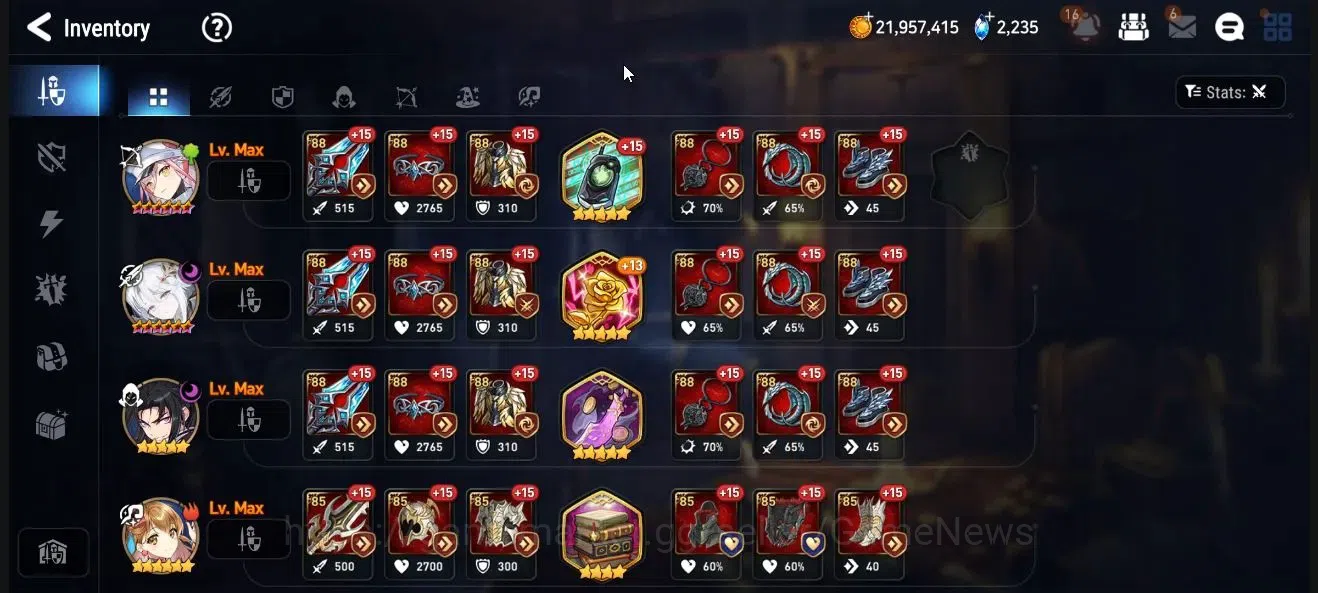 Epic Seven Accounts High-End Global UnVerif|4 ML(Salome,LH Cermia,CQ lilias,Etc)+Afc flan,Fenne,Saria,Etc|PoH ON|2K 15