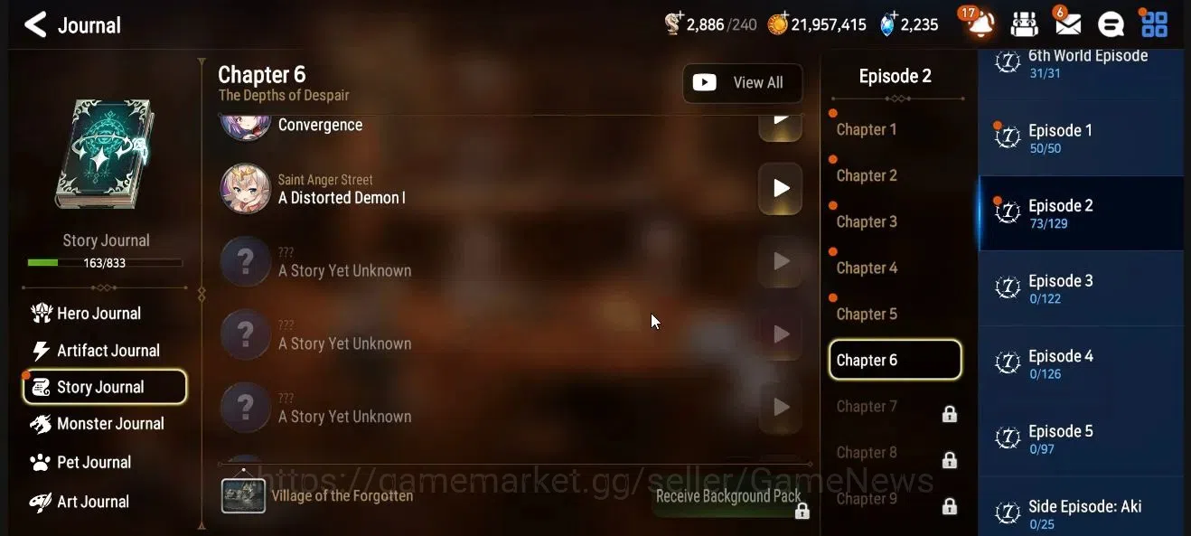 Epic Seven Accounts High-End Global UnVerif|4 ML(Salome,LH Cermia,CQ lilias,Etc)+Afc flan,Fenne,Saria,Etc|PoH ON|2K 9