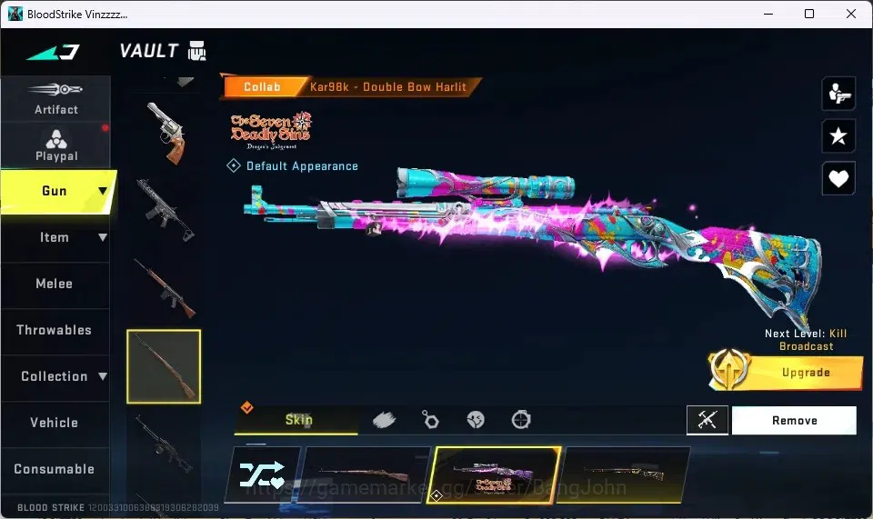 Blood Strike Accounts ASIA | Eternal AUG - Empyrean | 5 Collab (3 7DS, 1 image 11