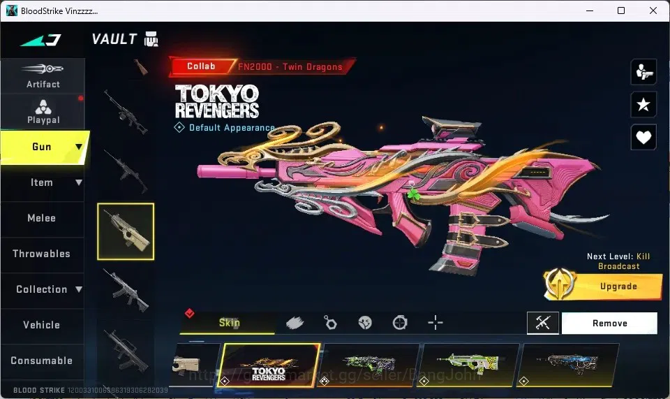 Blood Strike Accounts ASIA | Eternal AUG - Empyrean | 5 Collab (3 7DS, 1 image 12