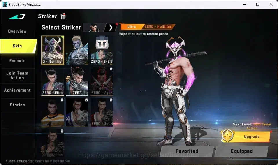 Blood Strike Accounts ASIA | Eternal AUG - Empyrean | 5 Collab (3 7DS, 1 image 17