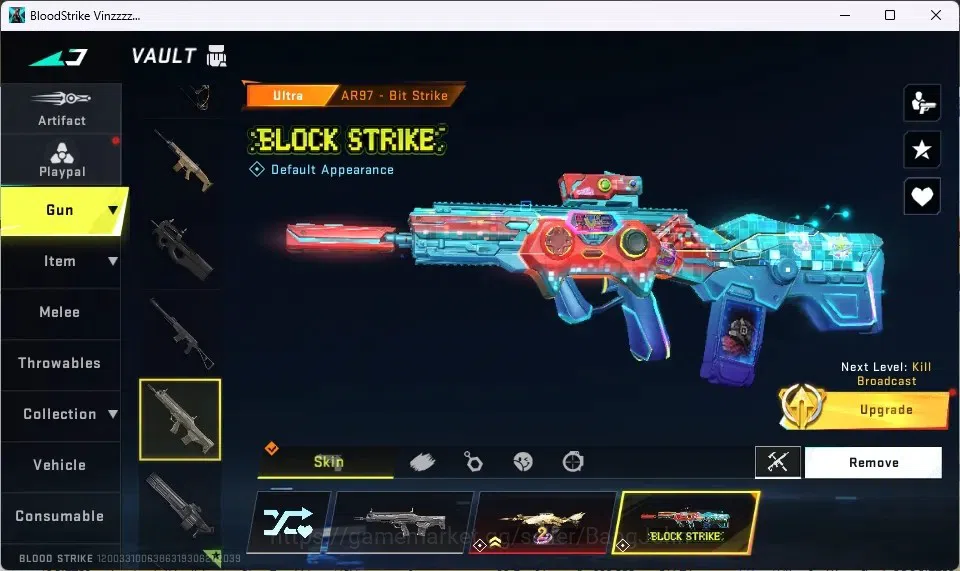 Blood Strike Accounts ASIA | Eternal AUG - Empyrean | 5 Collab (3 7DS, 1 image 9